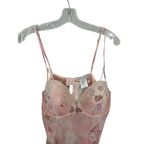 Intimo Donatella Nightgown XL Robe M Womens Fairy Whimsy READ Pink Floral - Picture 3 of 16